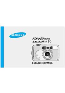 Samsung Fino 80 Super manual. Camera Instructions.